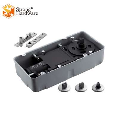 Single spring casting iron stainless steel cover glass door floor hinge SS-73