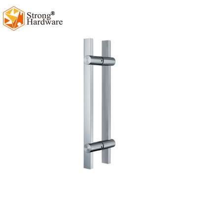 H shape Stainless steel sliding door hardware pulls large glass door handle