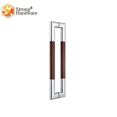 DH-054 SUS201/304 wooden pulls handle modern doors handle hardware door handle