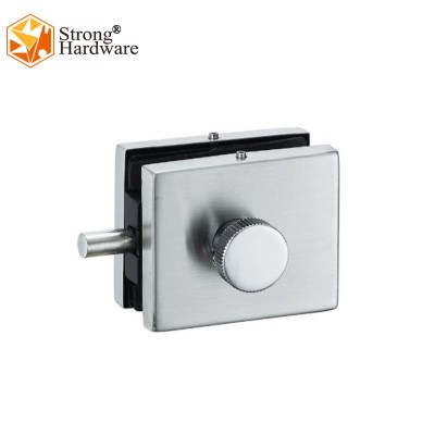 SF-608 Hot sale square door lock frameless SS201 office swing door commercial glass lock