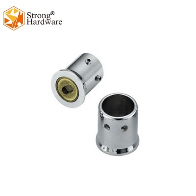 PC-903 Bathroom shower door fitting Zinc alloy/brass 19/25mm Glass Corner Tube Connector